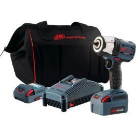 INGERSOLL-RAND Ingersoll Rand W5132-K22 IQV20 Series 3/8" 20V Cordless Impact Wrench Kit 2 Batteries 5.0Ah W5132-K22